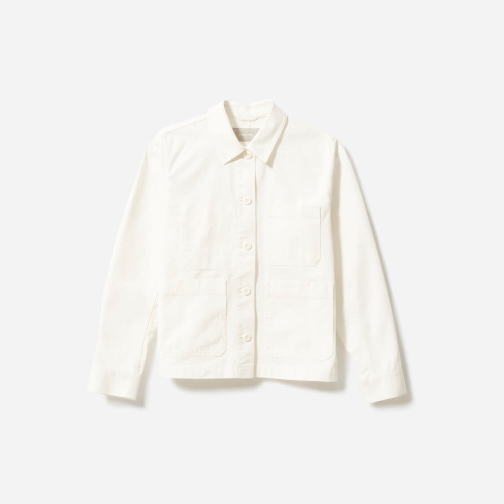 White Everlane Chore Jacket